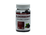 Diska Nulife Elderberry with Zinc & Vitamin C Gummies | Non-GMO, Gluten Free, Made in USA, Dietary Supplement for Immune Support | Count 60