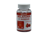 Diska Nulife Melatonin with Magnesium Gummies | Melatonin Sleep Aid Gummies, Helps Calm Your Mind and Body | Raspberry Flavored Dietary Sleep Supplements | Count 60