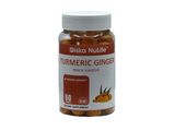 DISKA Nulife Turmeric and Ginger Gummies | Peach Flavor | 100% Vegetarian | Non-GMO & Gluten Free Supplement | Count 60