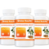 Diska Nulife Ashwagandha Root | 60 Tablets | withBlack Pepper Fruit Extract General Health PLS 