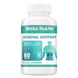 Diska Nulife Adrenal Support - 60 Capsules | Adrenal Fatigue Reverse Supplement General Health PLS 