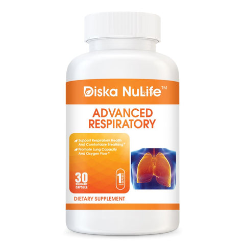 Diska Nulife Advanced Respiratory | 30 Tablets | Advanced Lung Support Supplement General Health PLS 