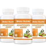 Diska Nulife Adaptogen Assist with Best Adaptogen Combinations Ashwagandha Astragalus Holy Basil Leaf - Vegetarian 60 Capsules General Health PLS 
