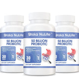 Diska Nulife Probiotic 50 Billion CFU | Promotes Gut Health, Support Immune System - 30 Capsule