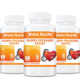 Diska Nulife Blood Pressure Assist | Support Healthy Blood Pressure Levels and Circulatory Health, Herbal Supplements - 60 Capsules