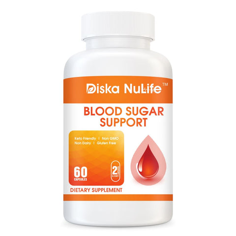 Diska Nulife Blood Sugar Support | Healthy Blood Sugar Levels | 60 Capsules General Health PLS 