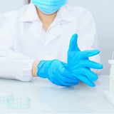 LW Concept Disposable Vinyl Gloves Powder Free, Blue, Non-Medical Use (Case of 1000) - Medium