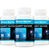 Diska Nulife Clarity Factor Brain Support | Improve Memory Boost Focus | 60 capsules Nootropics PLS 