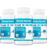 Diska Nulife - CoQ10 | Support Heart Blood Pressure, Dietary Supplements, White - 60 Softgels