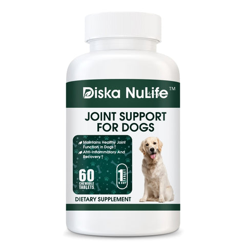 Diska Nulife Hip & Joint Support for Dogs | Relieve Your Dogs Arthritis | 60 Chewable Tablets