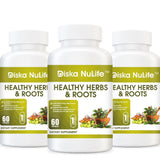 Diska Nulife Healthy Herbs & Roots | Turmeric Ashwagandha Cinnamon Brahmi | 60 Capsules Herbal Extracts PLS 