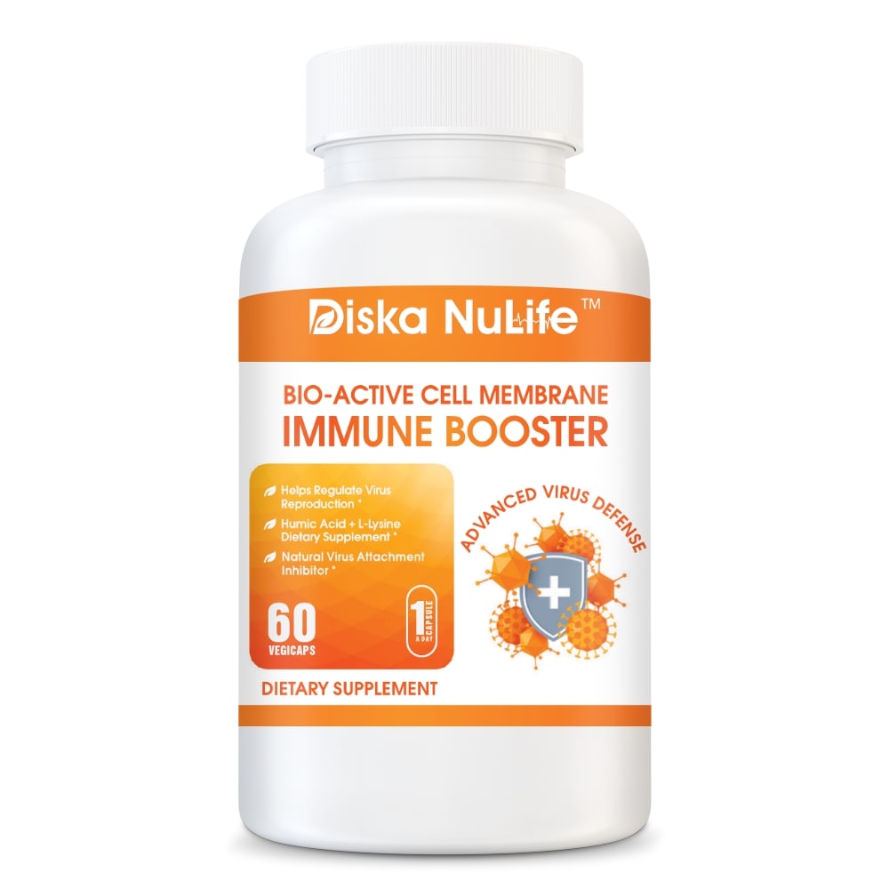 Diska Nulife Immune Booster with Advanced Virus Defense | 60 Vegicaps | Helps Regulate Virus Reproduction