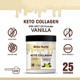 Diska Nulife Keto Collagen Plus, Vanilla | 450 g (25 servings) | Grass Fed Bovine Collagen Peptides Sports Nutrition PLS 