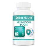 Diska Nulife - Mushroom Boost | Boosting Nootropic Brain and Immune System, Dietary Supplement -60 Capsules