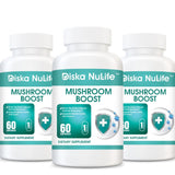 Diska Nulife - Mushroom Boost | Boosting Nootropic Brain and Immune System, Dietary Supplement -60 Capsules