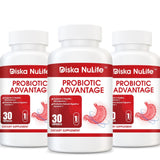 Diska Nulife - Probiotic Advantage | Supports Microbiome and Natural Digestive Function, Probiotic Supplements - 30 Capsules