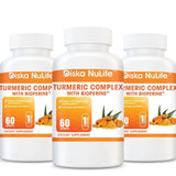 Diska Nulife Turmeric with Bioperine | 60 Capsules | Anti-Inflammatory Joint Pain Pills Herbal Extracts PLS 