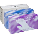 Powder Free, Latex Free, Disposable Vinyl Gloves, Medium, 10 Packs of 100 Gloves (1,000 gloves) - Disposable Vinyl Gloves Medium