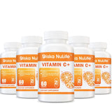 Diska Nulife Vitamin C+ | Support Immune System and Brain Health, Dietary Supplements - 60 Capsules