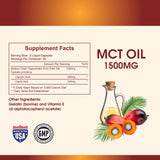 MCT Oil Softgel 1500 MG | The Perfect Keto Pill | 60 Liquid Capsules Keto PLS 