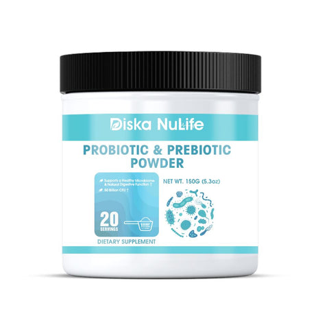 Diska Nulife Probiotic & Prebiotic Powder | 20 servings | Prebiotics and Probiotics for Weight Loss, Immune and Digestive Health Support Digestive Health PLS 