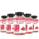 Hair Vitamin Gummies - Supports Hair Growth | Helps Strengthen Hair | Delicious Raspberry Flavor | Easy To Chew Gummy - 60 Gummies