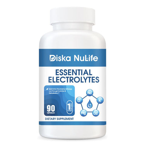 Diska Nulife Essential Electrolytes | 90 Capsules | Replenishes electrolytes and energy General Health PLS 
